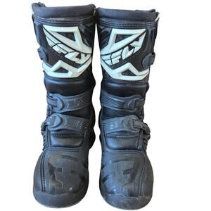 Fly Racing Maverik mini motocross youth riding boots  size 6 my dirt bike